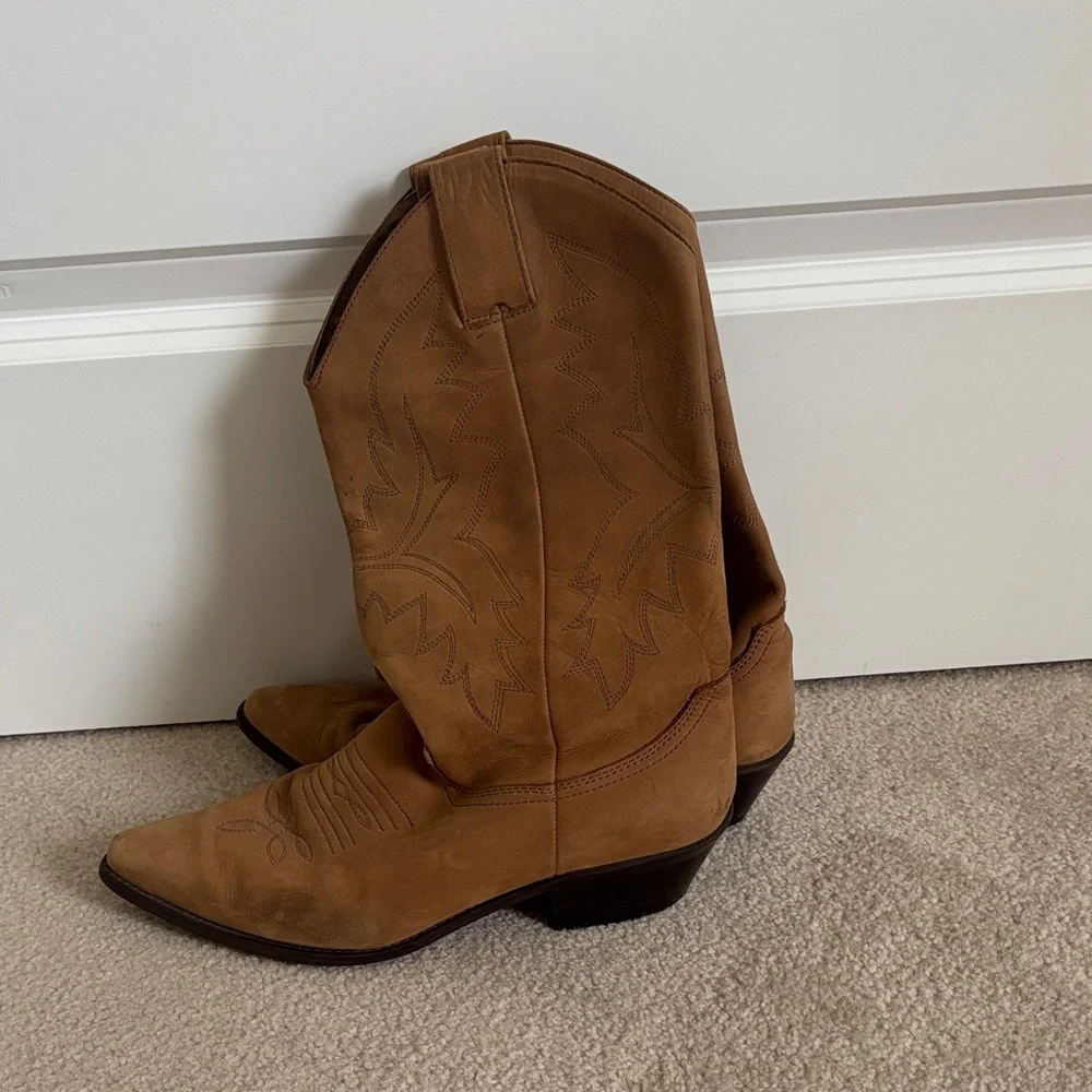 Brown Western Cowboy Boots - Picture 1 of 4